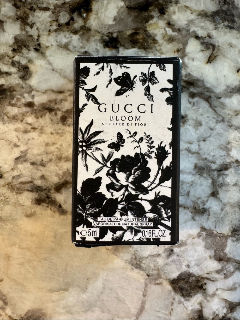 Gucci Black & White Floral Mini Perfume Box